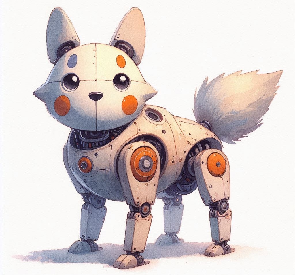 A robot dog - a very rare breed