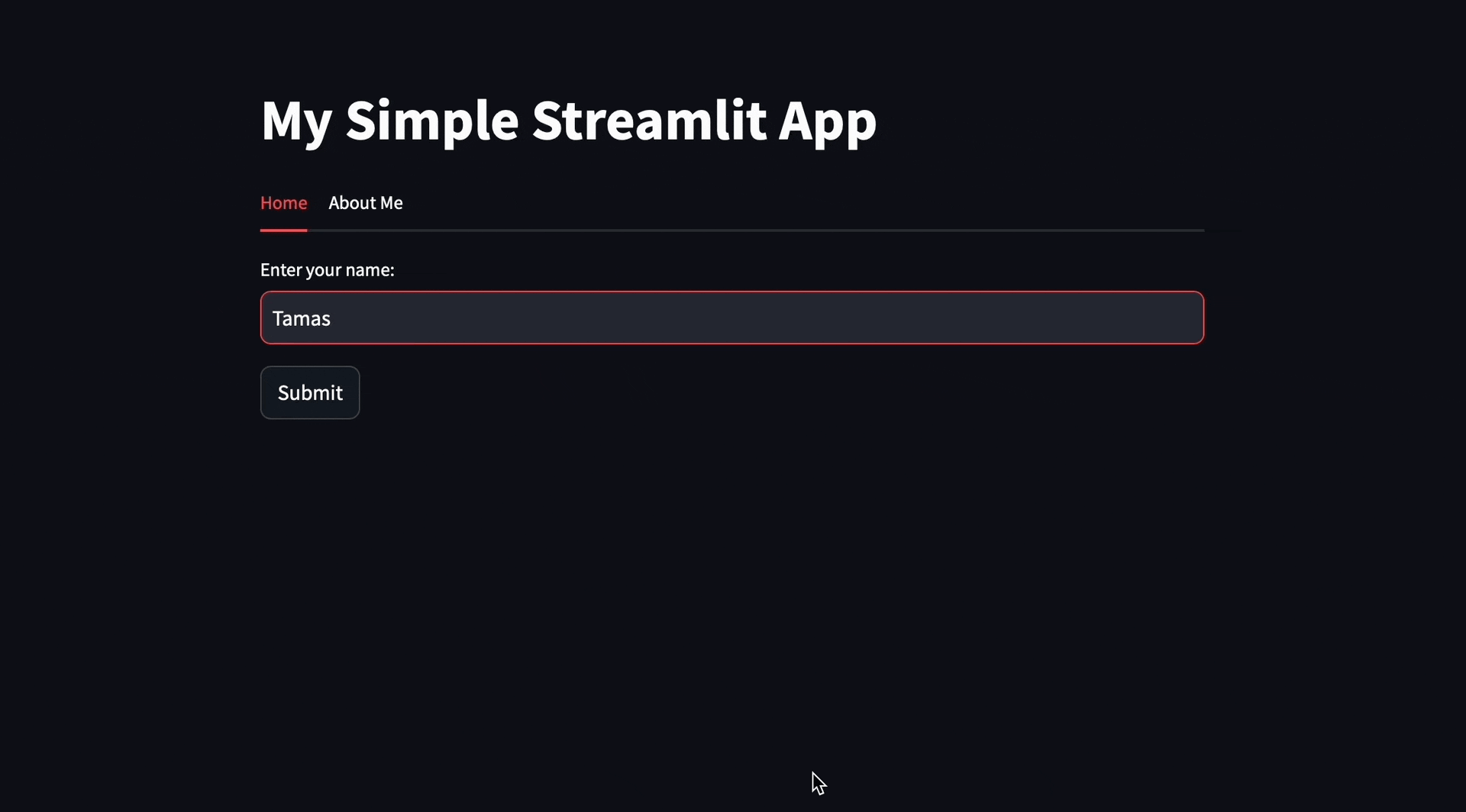 Streamlit app updated with tabs