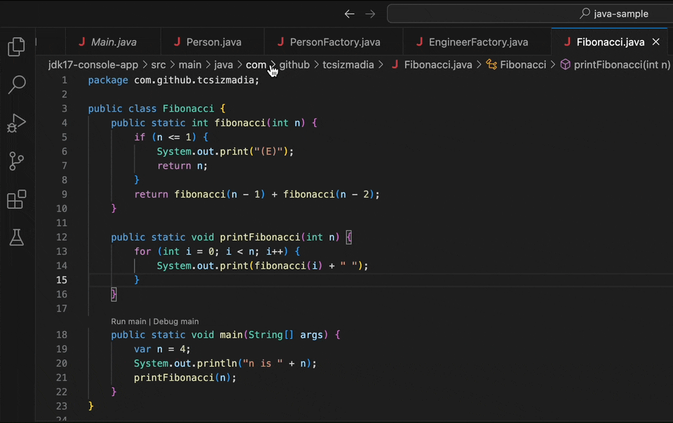 Add logpoint in VS Code